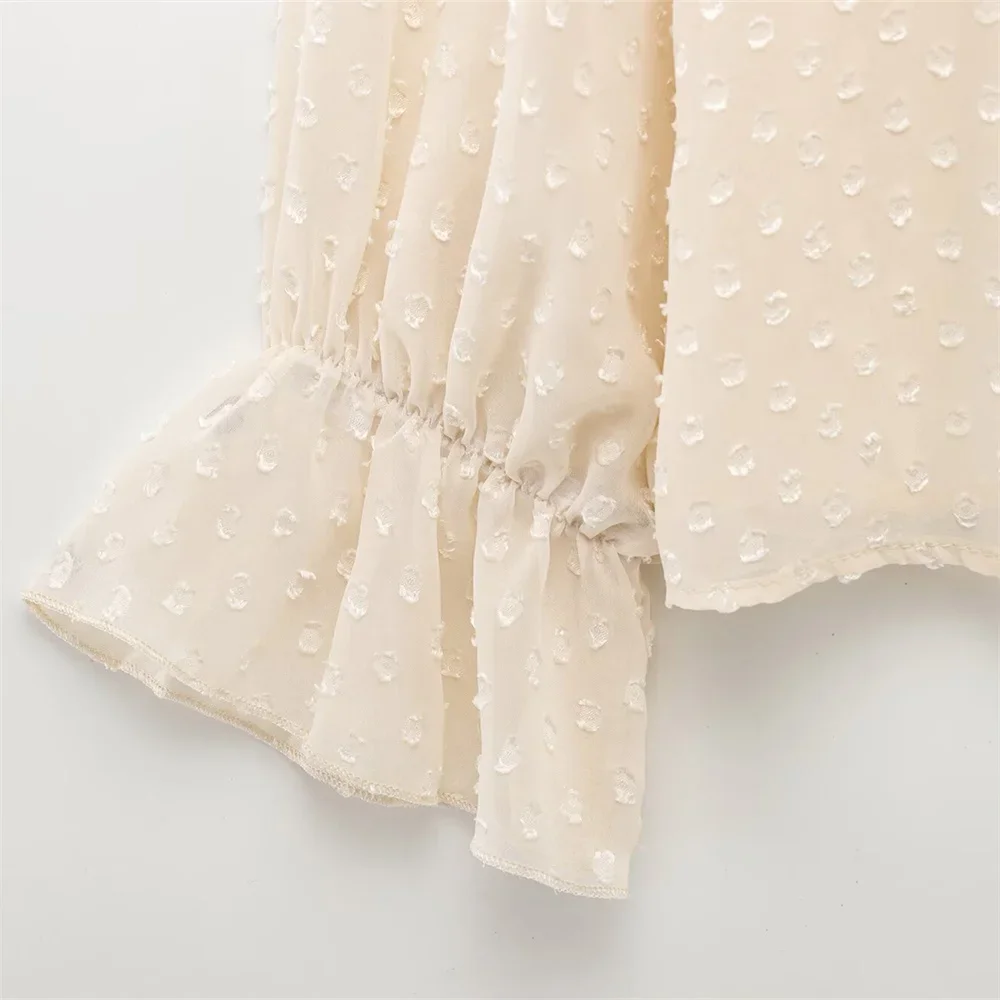 LIBIELIY Women's Layered Decorative Chiffon Long Sleeved Shirt Decoration For Spring And Summer New Casual Women's Clothing