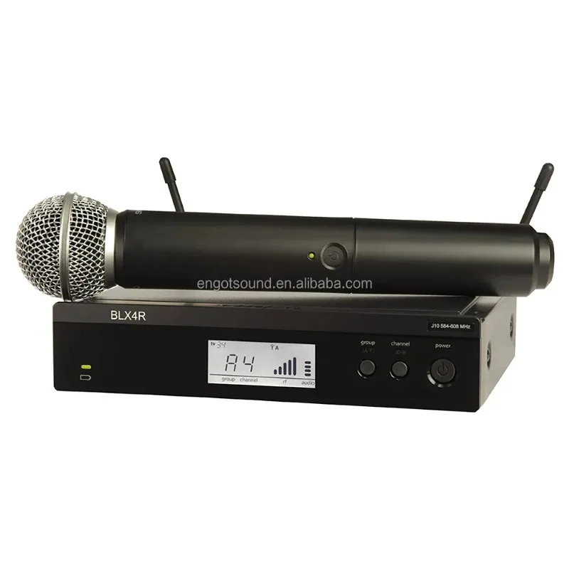 BLX24R BLX4R BETA58 PG58 UHF Wireless Karaoke Mic System Handheld Metal Microphone for Live Vocals Voice Karaoke