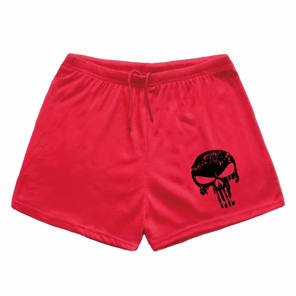 2024 New Summer Men\'s Running Shorts Bodybuilding Workout Jogging Pants Gym Skull Animal Shorts Men Clothing Streetwear Pants