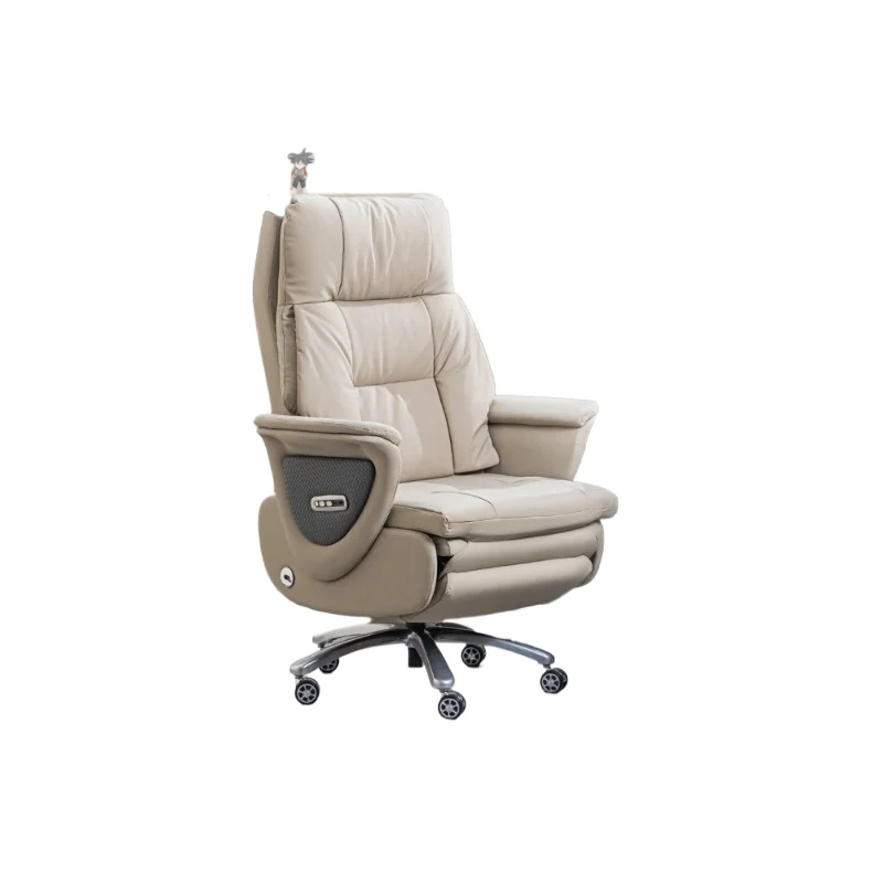 

Leather massage electric boss chair recliner nap high-end office chair comfortable sedentary home computer chair
