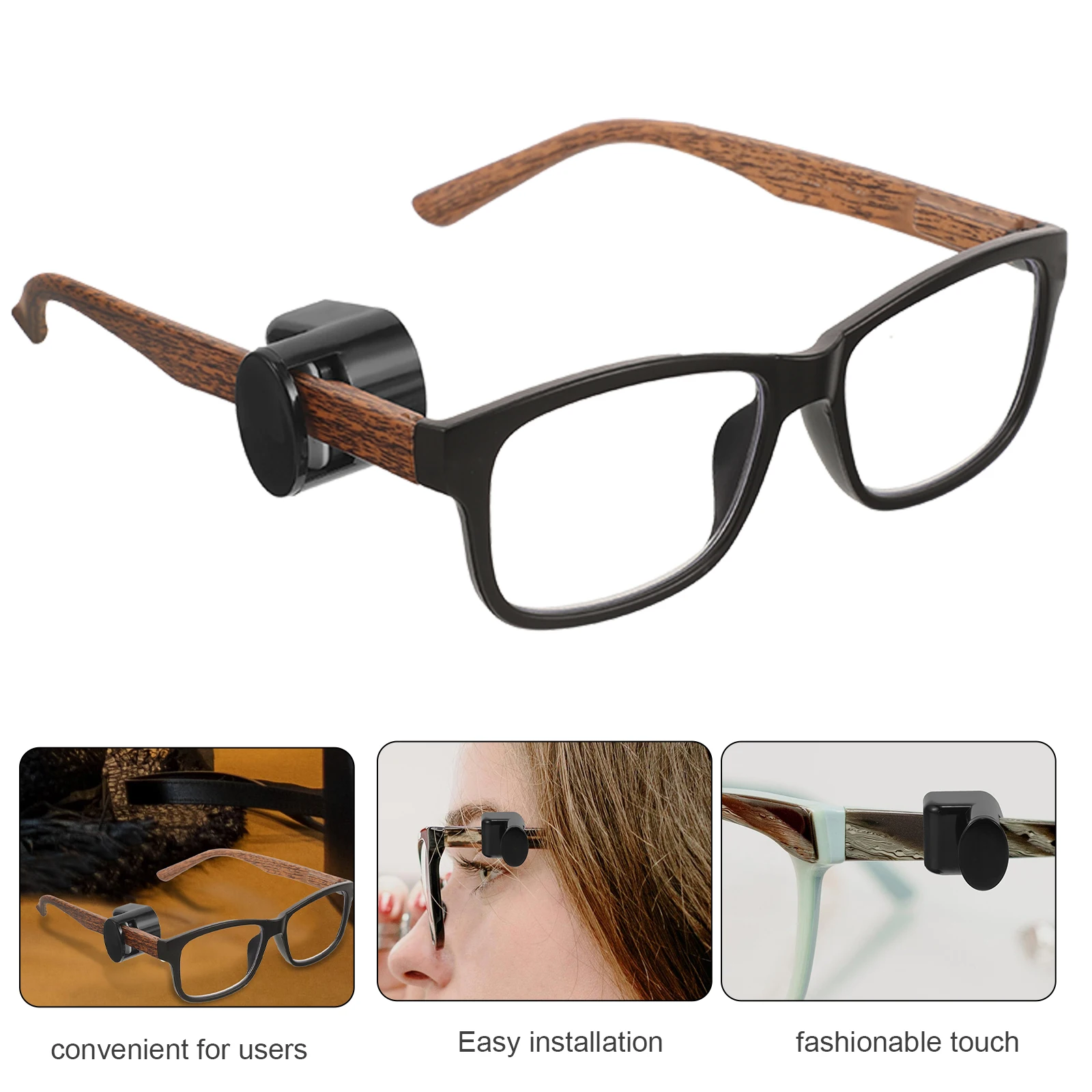 

10pcs Anti Theft Eyeglass Clips Black Hard Tags Retail Security Equipment Sunglasses Protection Labels Store Safety Accessories
