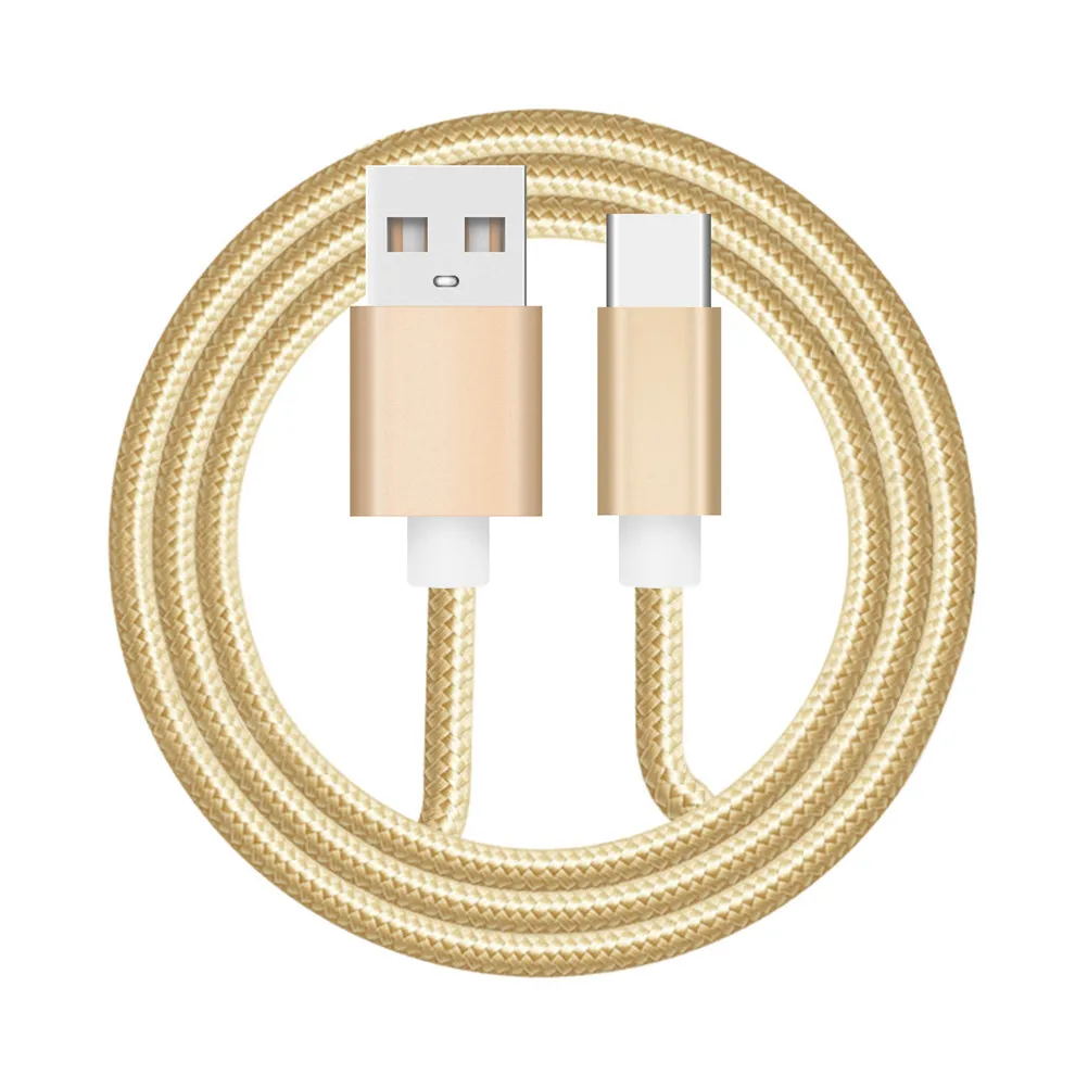 3Pcs Nylon Braided USB C Cable 0.25m Fast Charging & Data Sync, Pure Copper Core