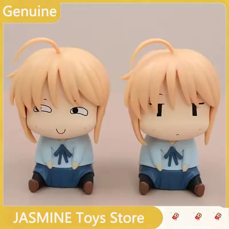 

10cm Anime Fate/Stay Night Figurine Gk Saber Cute Altria Pendragon Action Figures Q Version Cute Collection Doll Figurine Gifts