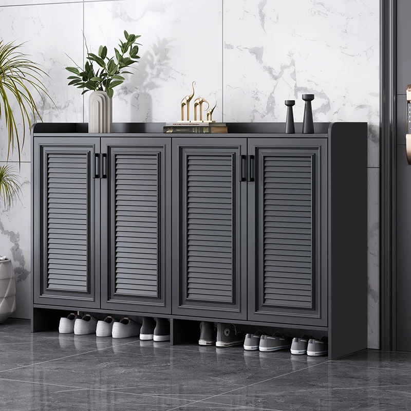 Outdoor All-aluminum Alloy Shoe Cabinet, Home Entrance, Courtyard, Garden, Balcony, Large-capacity Waterproof And Sunscreen