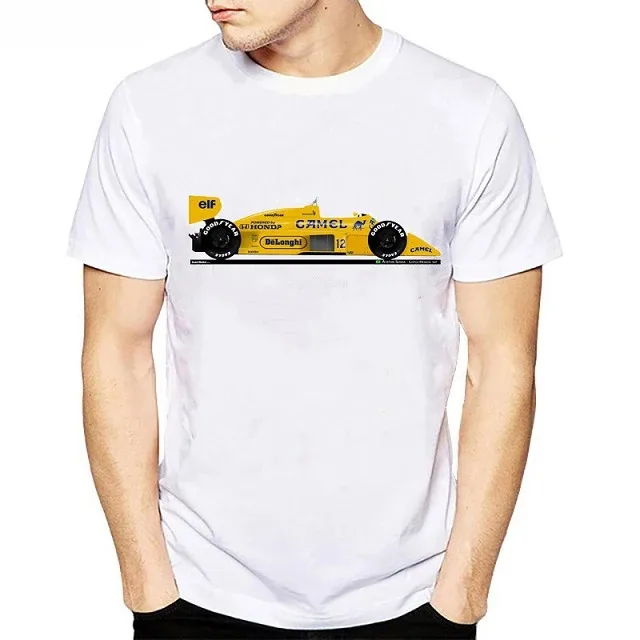 2024 All Ayrton Senna Sennacars Men T Shirt Fans Male Cool T-shirt Slim Fit White Fitness Casual Tops Tee Shirt Homme Camisa