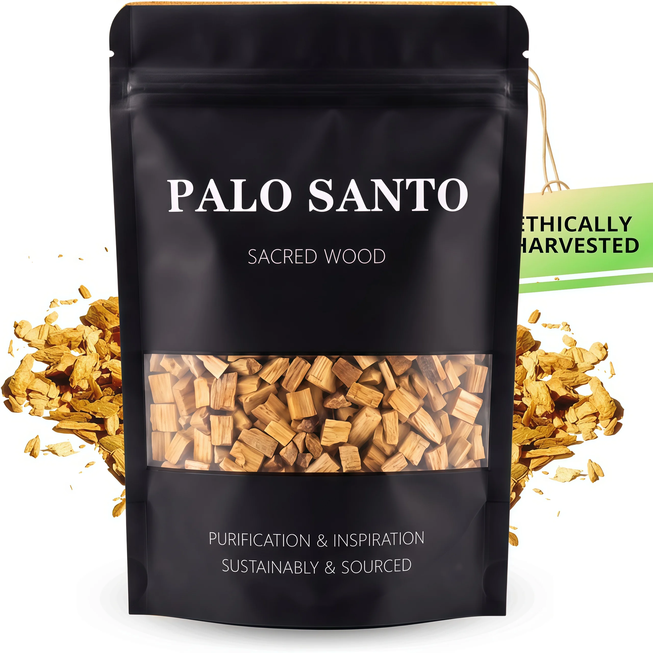 30g/50g/100g Palo Santo Chips, easy burn low smoke. Aromatherapy home scent, air freshener. For meditation, gifts, home cleansing, decor & chakra
