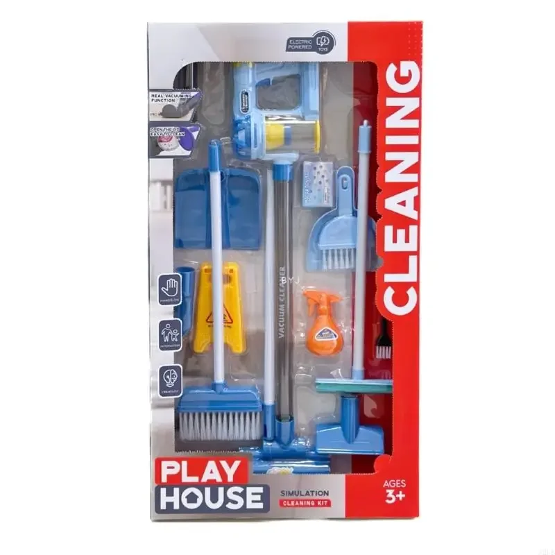 Đồ chơi máy hút bụi điện thực tế cho trẻ phát triển thói quen dọn dẹp thông qua trò chơi giả vờ 15UB