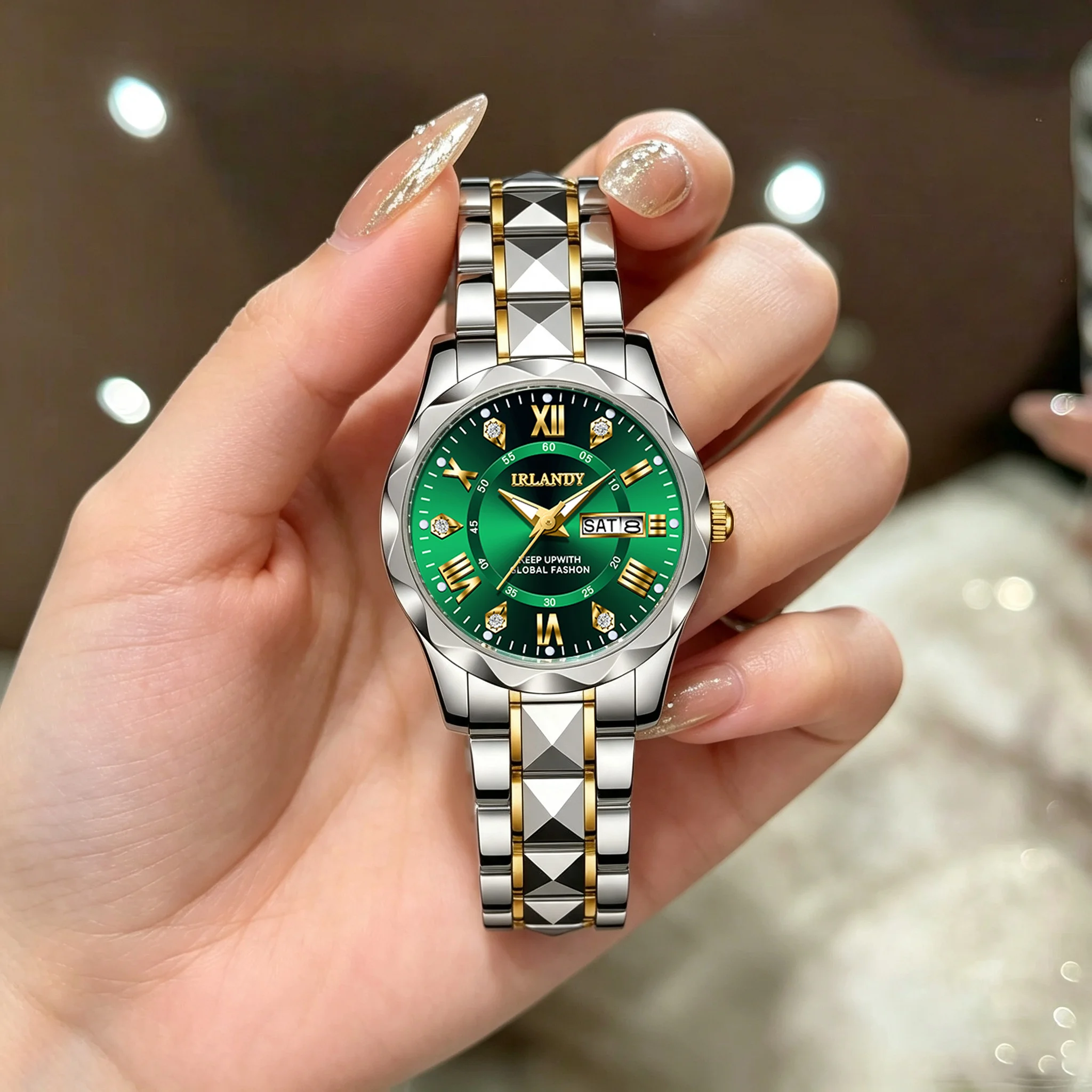 1PCS Ladies' Fashionable Watch, Elegant Ladies' Watch,Casual Wristwach Suitable For Daily Wear, The Best Gift For Friends