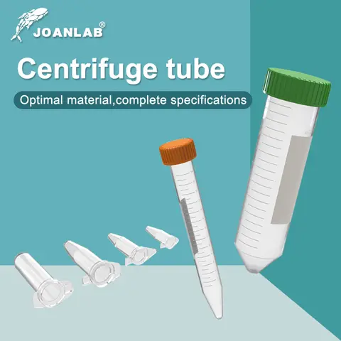 Bilashmart JOANLAB Plastic Centrifuge Tube Micro Scale 0.2ml 0.5ml 1.5ml 2ml 10ml 15ml 50ml Test Tube