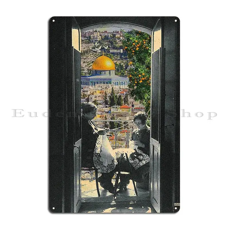 Eye On Jerusalem Metal Plaque Poster Decoration Kitchen Design Cinema Printing Tin Sign Poster