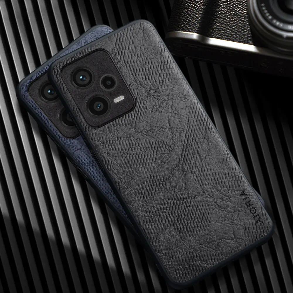 Funda para Xiaomi Redmi Note 12 Pro Plus note 12s 4G 5G, funda de lujo para teléfono de piel sintética agrietada, funda para Redmi note 12 Pro+