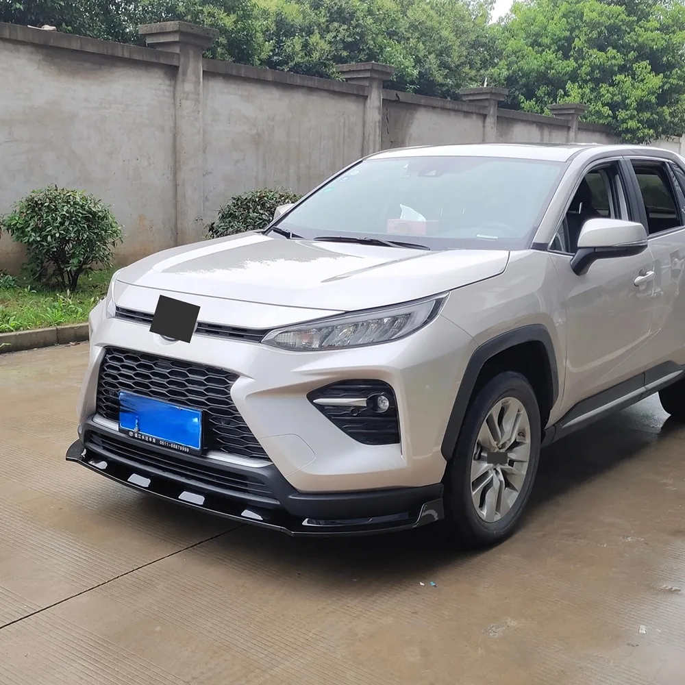 For 2020-2023 Toyota Wildlander  3PCS Splitters ABS Material glossy Black Splitter Front Bumper Lip Spoiler Air Dam Tuning For