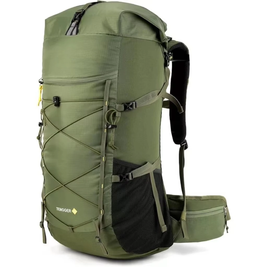 

50L Backpack Lightweight Polyester Waterproof Outdoor Pack for Men Women for Camping & Travel