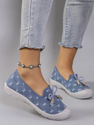 Spring New Women's Casual Sports Shoes Comfortable, Breathable, Lightweight, Wear resistant Lazy Shoes, Soft soled Flat Shoes