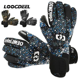 LOOGDEEL Professional Goalkeeper Gloves Football Sports Finger Protect Anti-slip Training Adult Child Soccer Goalkeeper Gloves