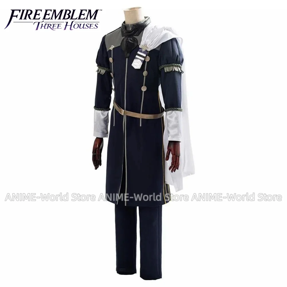 Fire Emblem: Three Houses indered Shadows Yuri Outfit Party Halloween Men Women Uniform Suit Christmas Wig Cosplay Costume