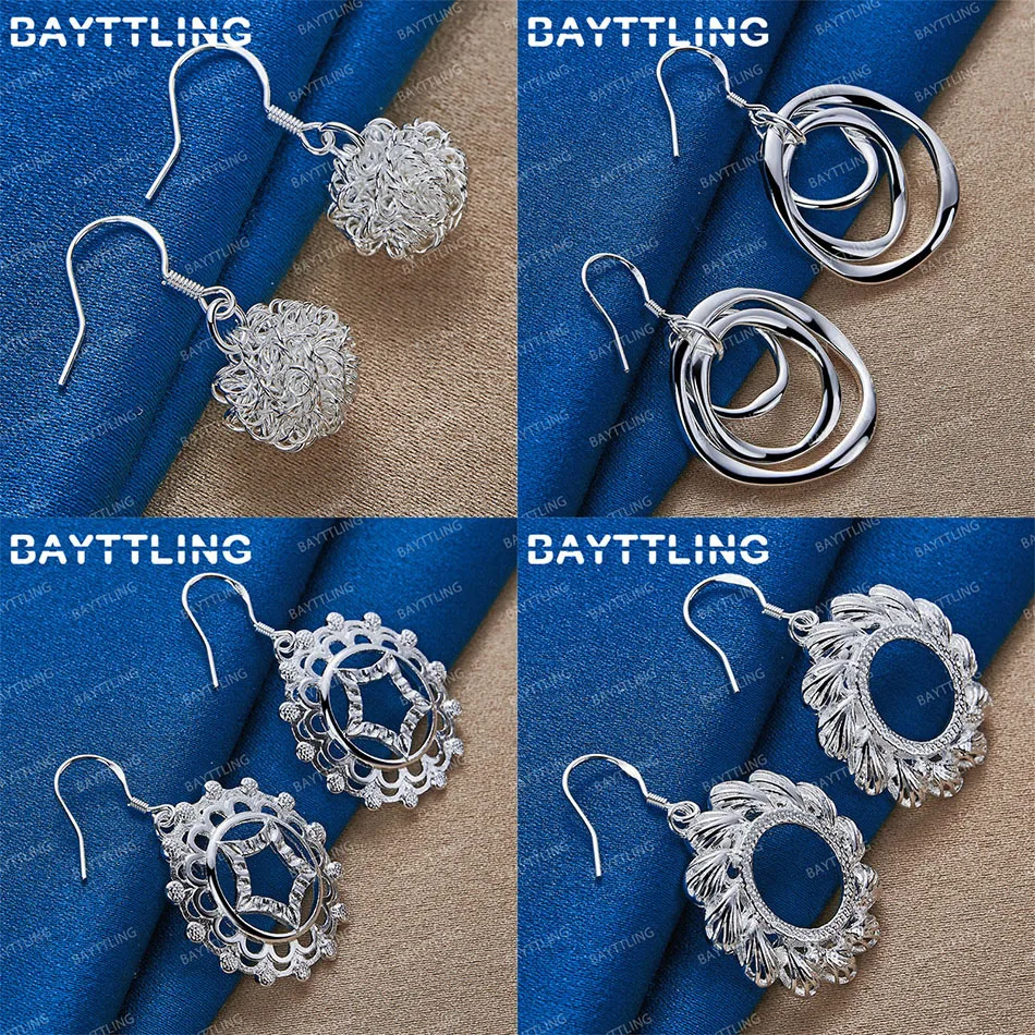 

Charm 925 Sterling Silver Delicate Ball Dangle Earrings Women Party Gift Accessories Jewelry Wedding