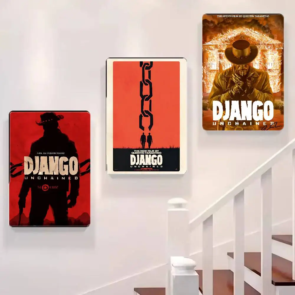 يطبع كوينتين تارانتينو جانغو غير مقيد الكلاسيكية المشارك ذاتية اللصق الفن ورق مقاوم للماء ملصق مقهى بار جدار الغرفة D #4