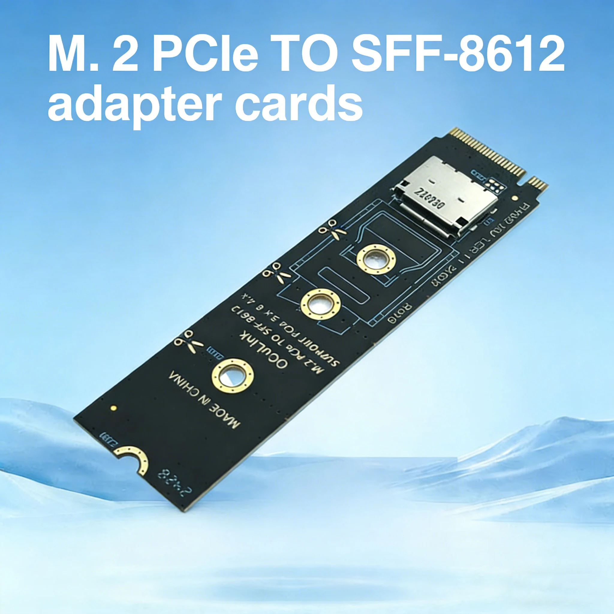 

Адаптер M.2 NVME PCIe на SFF-8612, PCIe 4.0 x4 на OCuLink SFF-8611 4i, хост-адаптер для GPU и M.2 NGFF SSD 2230 2242 2260 2280