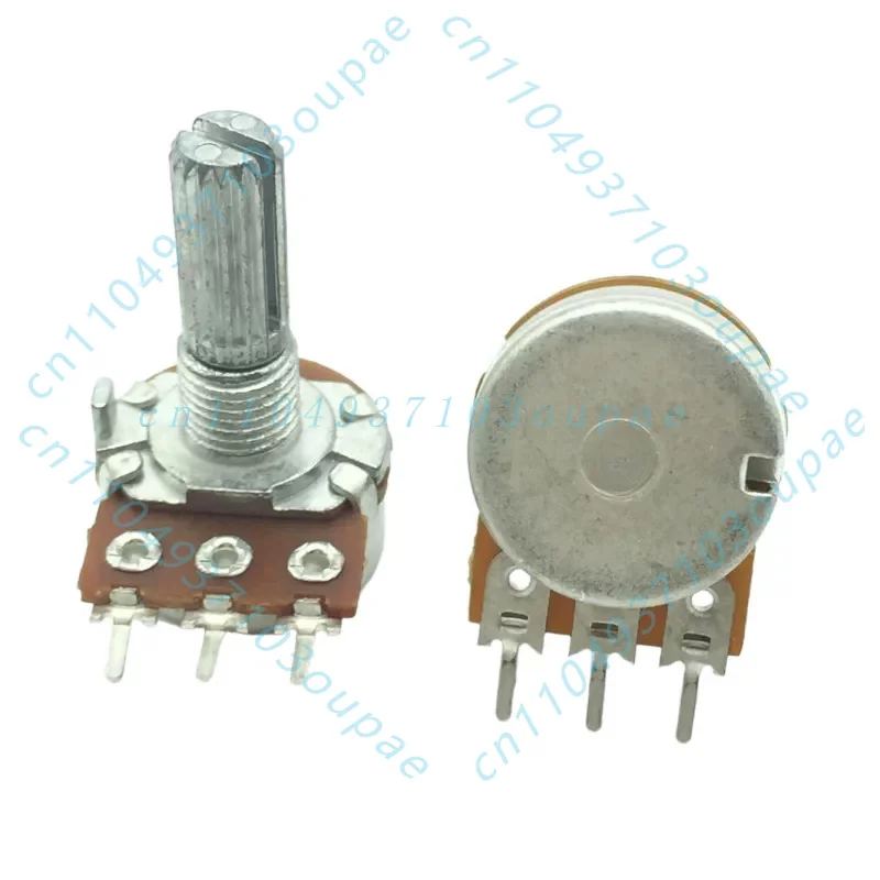 10Pcs for Puyao RK16 single potentiometer 3 pins, audio volume amplifier B1K 5K 10K 20K 50K
