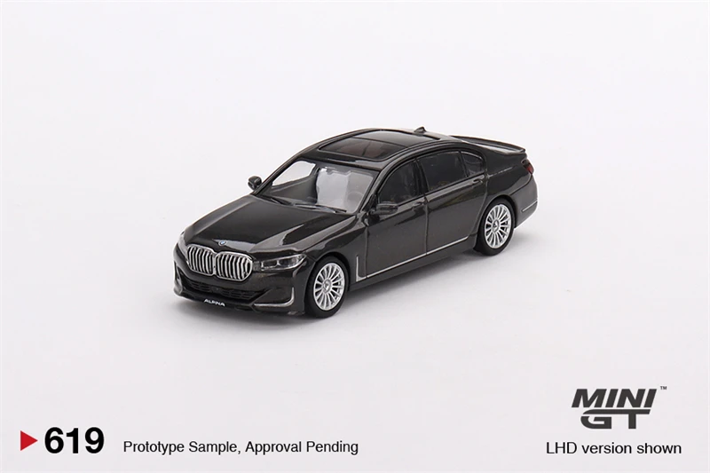 MINI GT Mijo Exclusives 1:64 Alpina B7 x Drive Dravit Grey Metallic Diecast Model Car