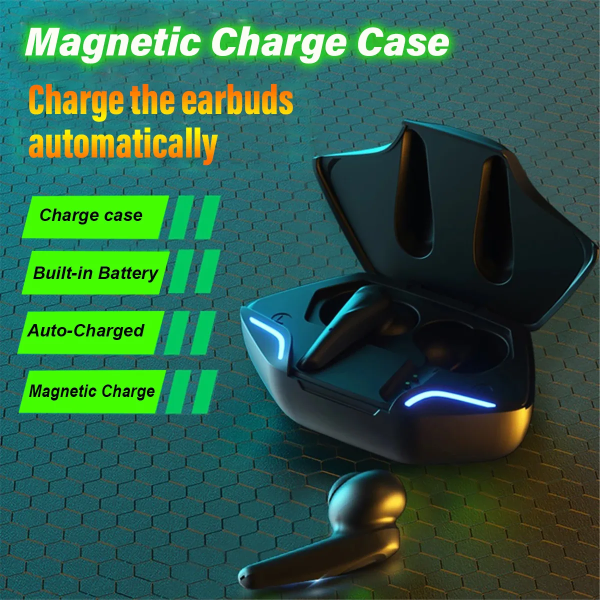 Słuchawki Bluetooth Gamingowe Bezprzewodowe Słuchawki Bluetooth Zestaw Słuchawkowy Bluetooth Słuchawki Bluetooth HIFI Z Mikrofonem Etui ładujące Słuchawki do gier i sportu