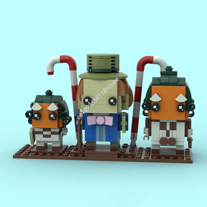 429PCS MOC Collectible Figures Willy Wonka And The Chocolate Factory Brickheadz Model Building Blocks Stacking Bricks Creative