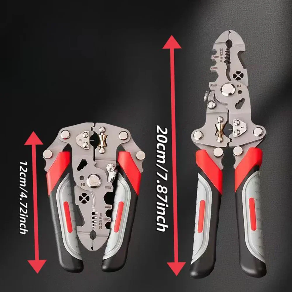 

Складной инструмент для зачистки проводов, многофункциональный инструмент для зачистки проводов, плоскогубцы для зачистки проводов, щипцы для обжима проводов для электриков, дома, сделай сам