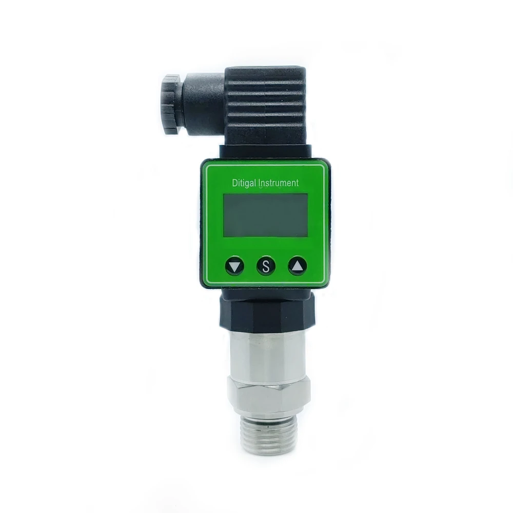 Water Olie Gas Druk Zender Met Lcd-scherm M20 * 1.5 12-36V 0-10V 0-600bar optionele Rvs Transducer Sensor