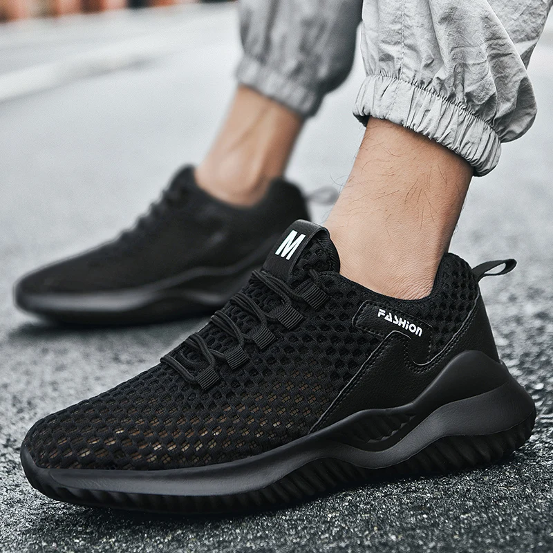 

Hot Sale Light Man Running Shoes Comfortable Breathable Men's Sneaker Casual Antiskid and Wear-resistant Jogging Men Sport Shoes