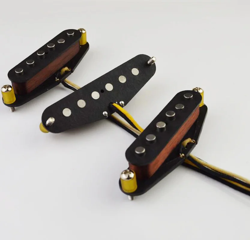 Texas Blues Handmade Texas Special Alnico 5 SSS Plain Enamel wire single coil Pickup Fibre Structure for ST Electric Guitar