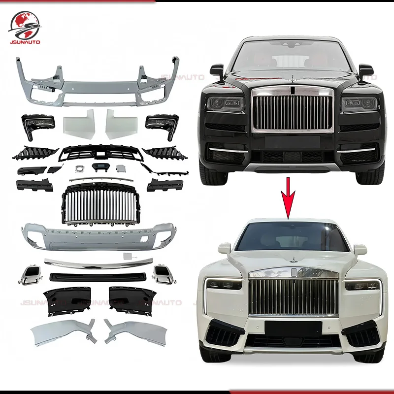 For 18-24year Rolls-Royce Cullinan Upgrade 25 year Body Kit Premium Front Bumper Grills Headlights External Trims For Cullinan
