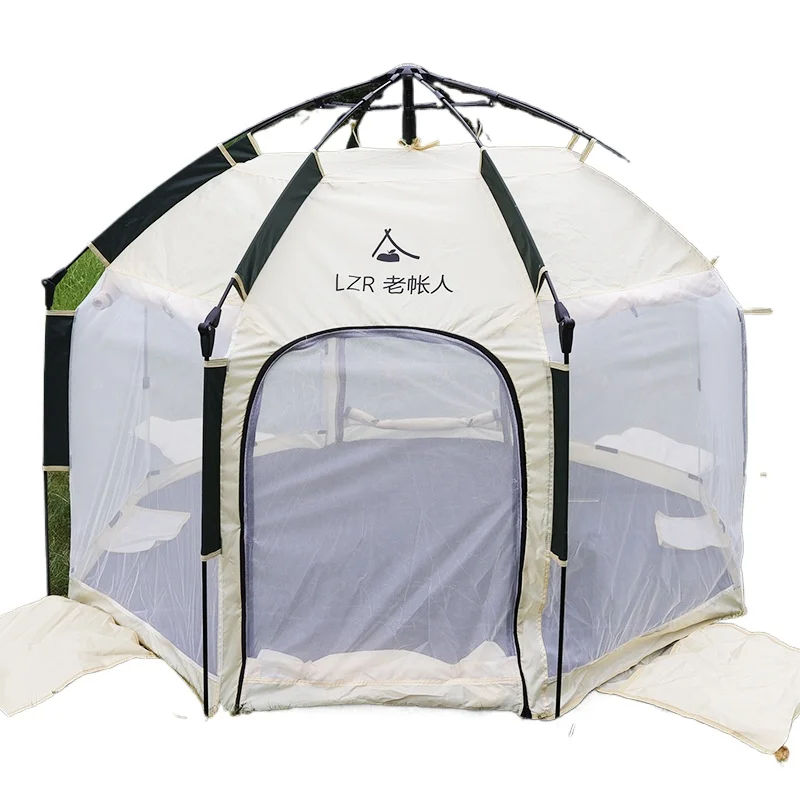 Heavy Duty Octagonal Tent for Camping Hiking Outdoor Travel Large Space Rainproof Portable Lightweight Tent for NovoCamp