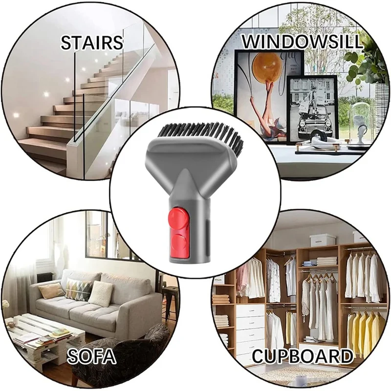 For Dyson V7 V8 V10 V11 V15 Absolute Detect Animal Vacuum Attachments Crevice Cleaning Tool For Home Car Cleaning Easy Install