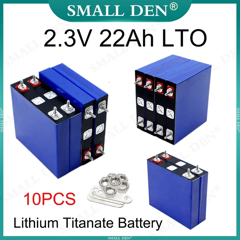 10PCS New 2.3V 22Ah Lithium Titanate LTO Battery Rechargeable 5CHigh Power 22000mAh DIY E-boat Motorcycle Tricycle Solar speaker