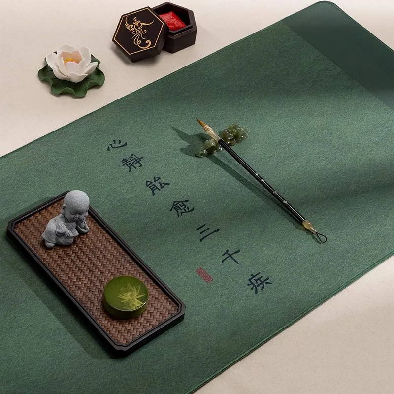 40x90 cm Silicone Rubber Useful Calligraphy Felt Pad Thickened Soft Cloth for Writing Painting Mat DIY Painting Calligraphy Tool