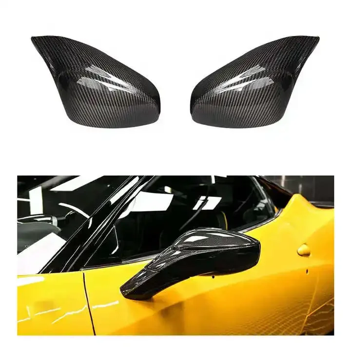 

458 Dry Carbon Fiber High Quality Replacement Exterior Side Mirror Cover 4pcs for 458 F8 488
