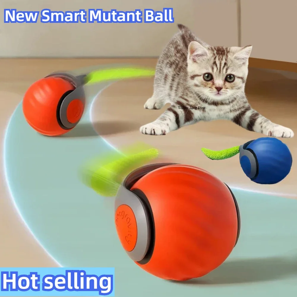 כדור צעצוע לחיות מחמד עבור צעצועים לחתולים משחק אינטראקטיבי חשמלי חיישן כבידה חכם מוצרים לחתולים תנועה אוטומטית בית