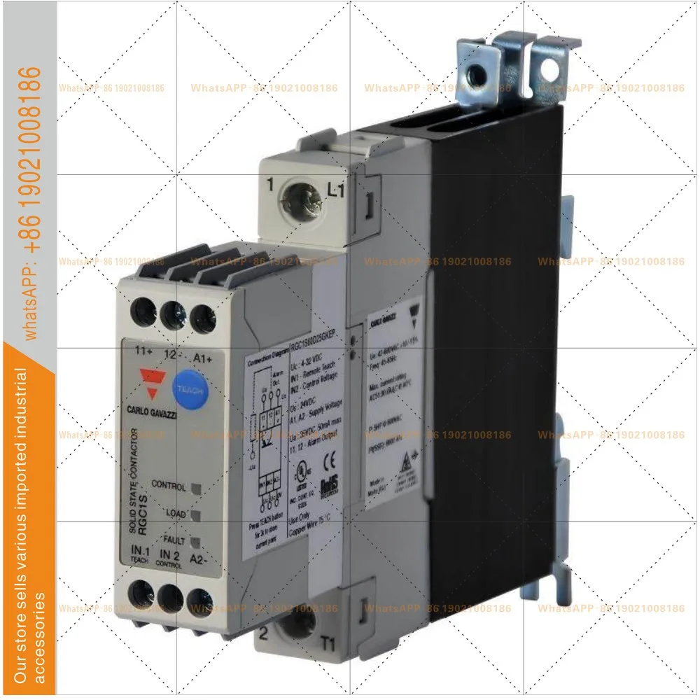 RGC1S60D25GKEP CARLOGAVAZZI integrated warning solid-state relay radiator