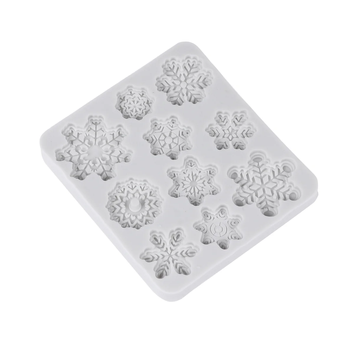 

10 Cavity Anti-dust Cake Mold Silicone Molds for Fondant Baking Christmas DIY Desserts Eco-friendly