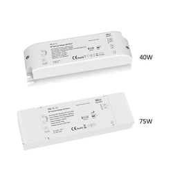 40W 75W tensione costante RF LED Driver dimmerabile 12V 24V trasformatore potenza 2.4G telecomando Wireless fr striscia LED monocolore