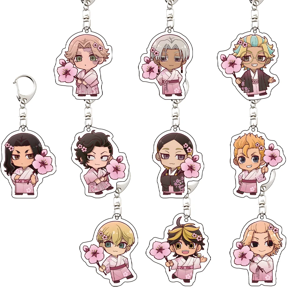 New Cute Hot Keychain Tokyo Revengers Anime Figure MIKEY Takashi Keisuke Draken Acrylic Stand Model Collection Decorative Orname