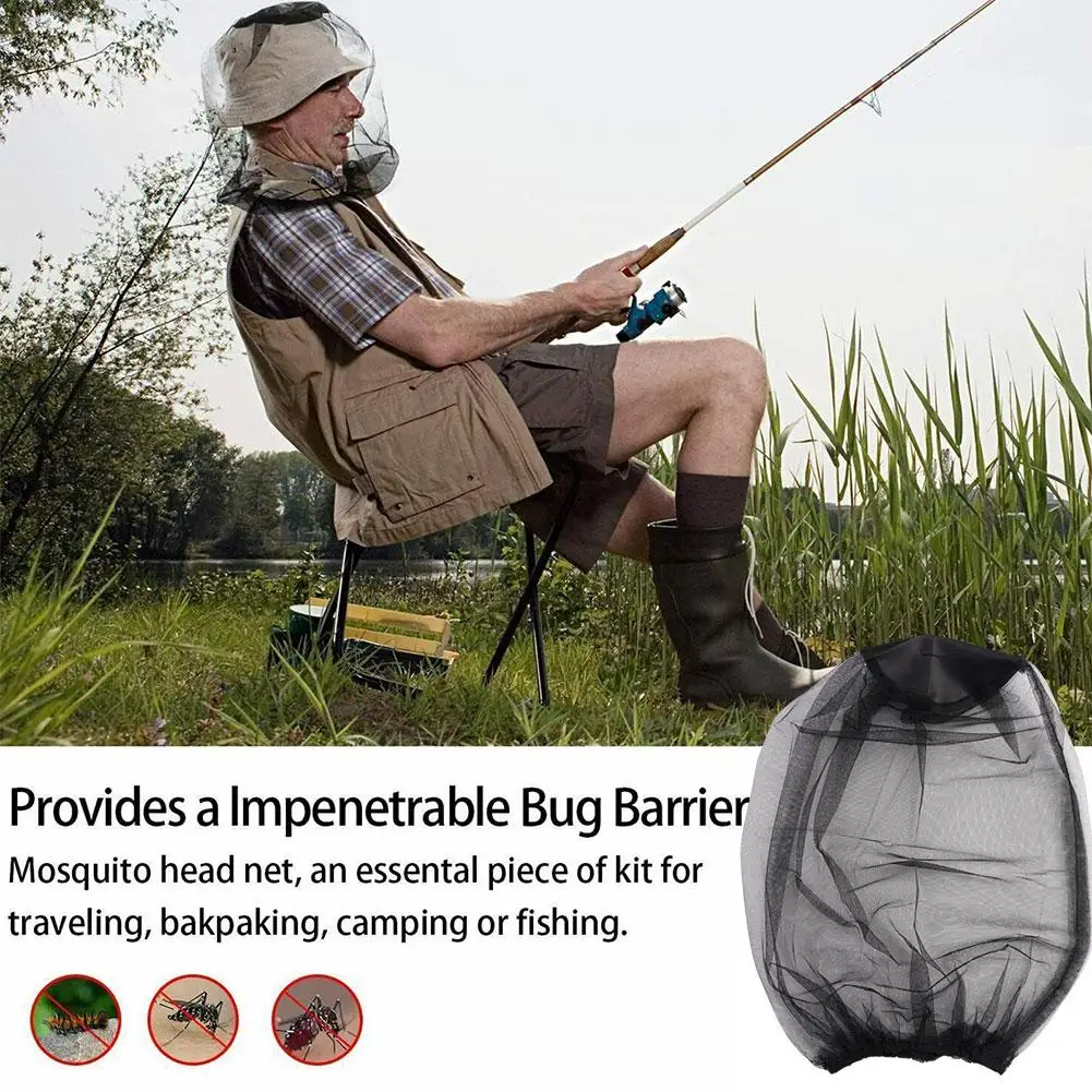 Fine Holes Mesh Durable Fly Screen Premium Anti Mosquito Insect Head Mesh Net Face Protector for Camping Garden Supplies