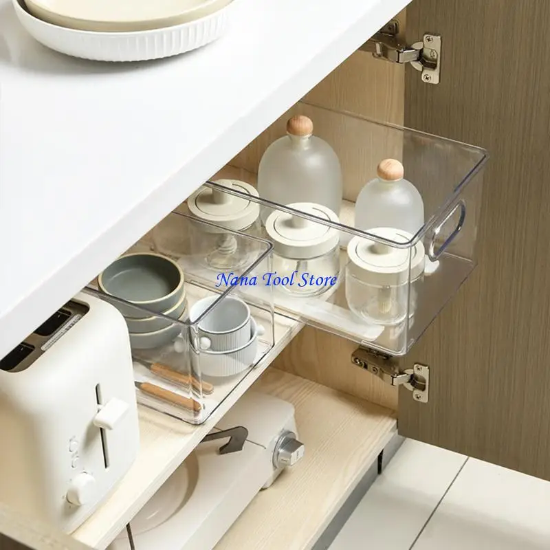 31GJ 2Pcs Sliding Track Pull out Track for Kitchen Bedroom Silent Slide out
