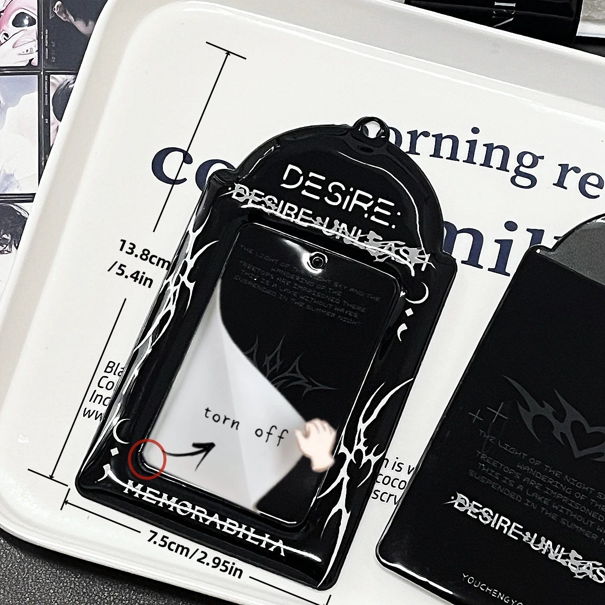 حامل بطاقات الصور الفوتوغرافية باللون الأسود، غلاف بطاقة الصور لألبوم K-Pop En الجديد، E-Nhypen Comback، مادة البولي يوريثان، لعرض بطاقات الصور الفوتوغرافية لألبوم Idol مقاس 33.5 بوصة، بطاقة Polaroid Photocard