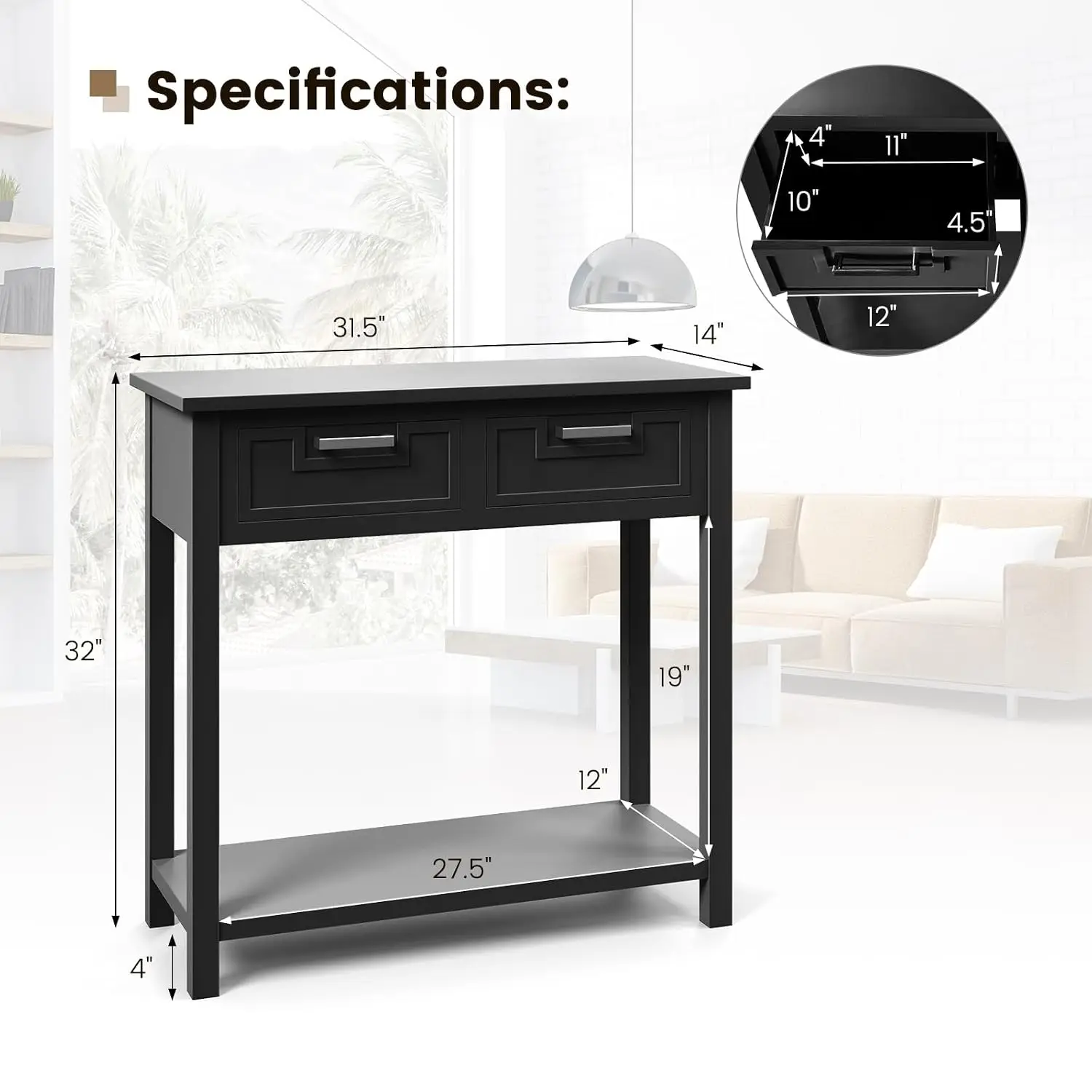 Small Storage Console Table 3