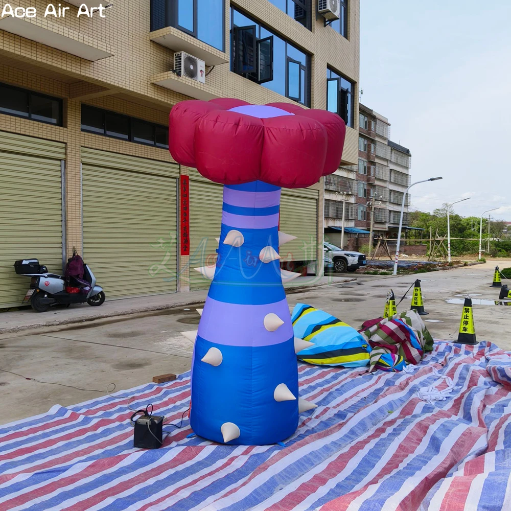

Inflatable Fantasy Flower With RGB Lights, Art Installation Music Festival Event Decor Prop