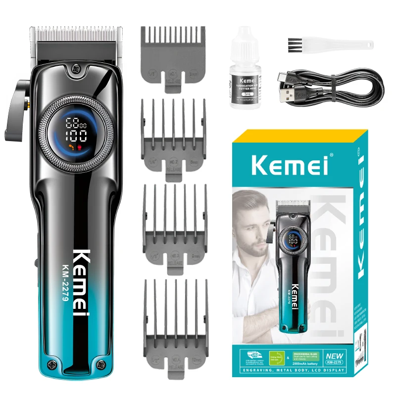 KEMEI Km-2279 Professionelle Haarschneidemaschine 210 Minuten Haarschneidemaschine Männer Professioneller elektrischer Trimmer