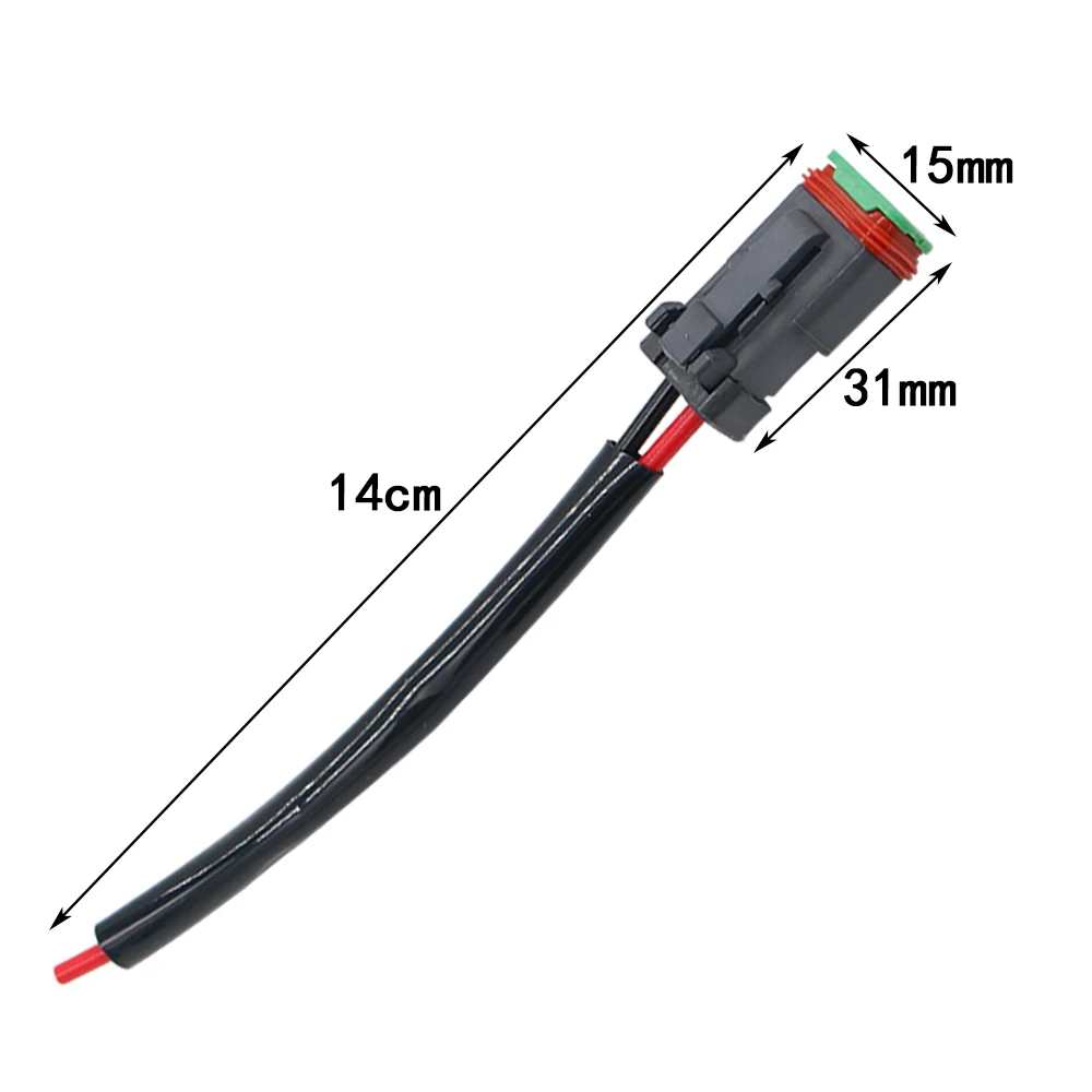 YSY 1 Set Deutsch DT 2 Pin Way Waterproof Electrical Auto Connector Male Female Plug with Wire Cable harness for Car Truck
