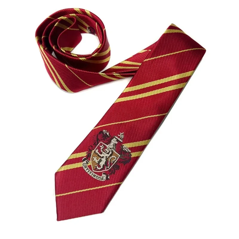 Halloween Necktie Children Adult Wizarding Academy Stripe Tie Harris Cosplay Magic School Costume Boys Girls Prop Party